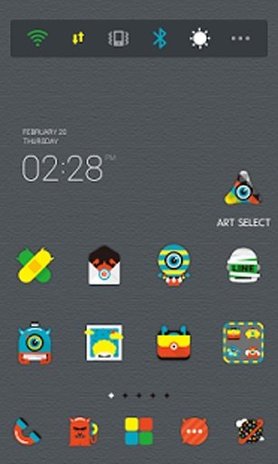 Colorful Monster dodol theme截图1