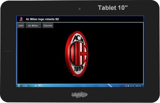 Ac Milan logo rotante 3D截图4