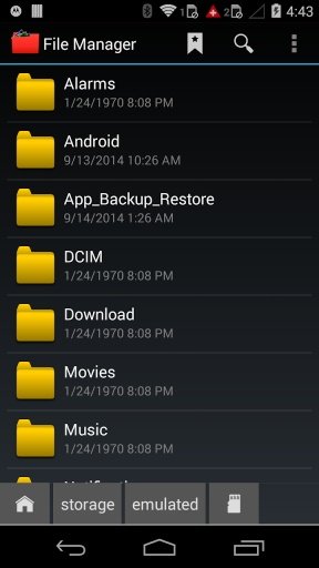 File Manager - Moto E G Nexus截图1