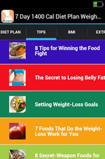 7 Day 1400 Cal Diet Plan Weight Loss截图1