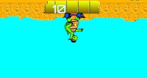 Cool Ninja Turtle skater game截图5