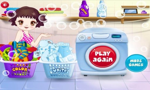 Baby Washing Clothes-Kids Game截图1