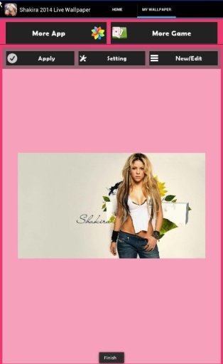 Shakira 2014 Live Wallpaper截图3