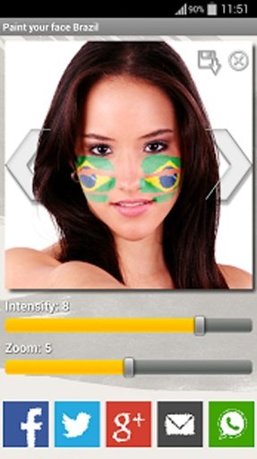 Paint your face Brazil截图1