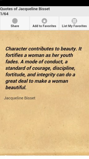 Quotes of Jacqueline Bisset截图1