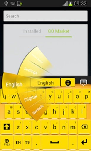 键盘的Android黄色截图7