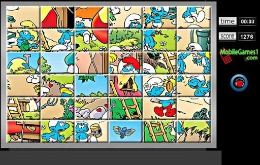 Smurfs Swap Puzzle Game截图2