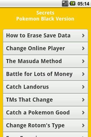 Pokemon All Series Cheats Free截图3