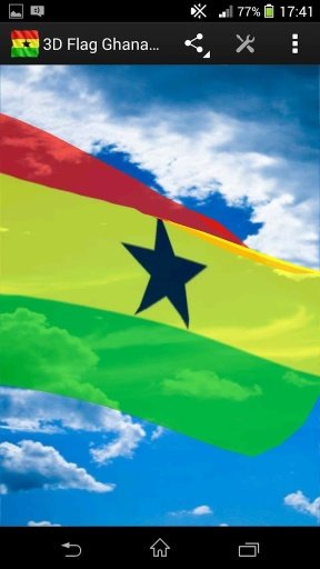 3D Flag Ghana LWP截图3