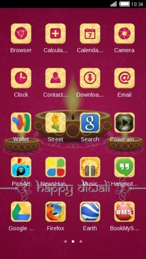 Diwali Diya Clauncher Theme截图3