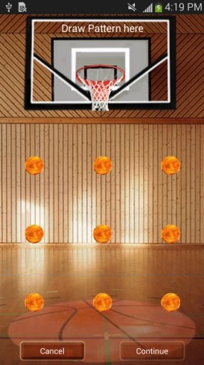 篮球图案屏幕锁截图3