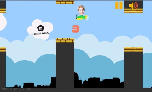 Big Bang G-Dragon Flappy Plane截图5