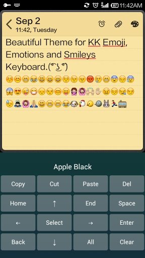 Smart Black Keyboard - Emoji截图2