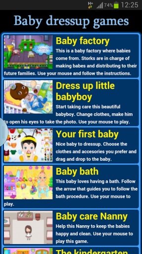 Baby Dressup Games Free截图1