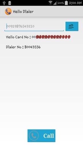 Hello Card Dialer截图1