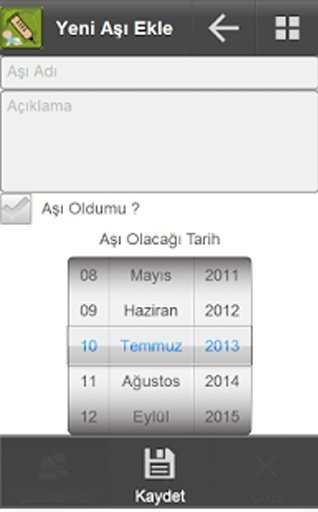 &Ccedil;ocuklarınız i&ccedil;in Aşı Takvimi截图1