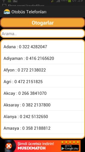 Otob&uuml;s Telefonları截图6