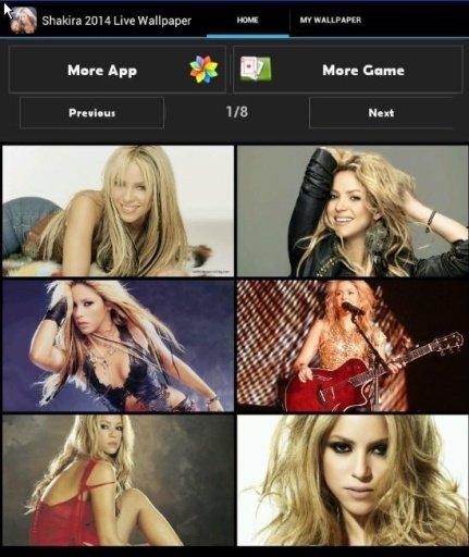 Shakira 2014 Live Wallpaper截图1