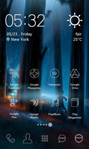 Rain Night Icons &amp; Wallpapers截图6