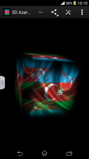 3D Azerbaijan Cube Flag LWP截图4