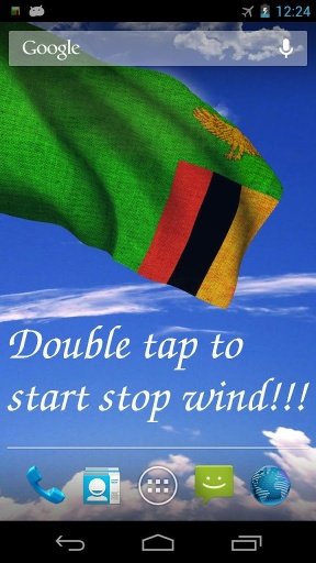 3D Zambia Flag Live Wallpaper截图1