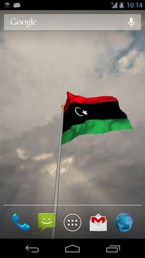 Real Libya Flag Live Wallpaper截图2