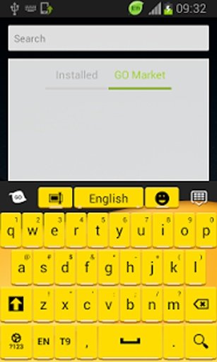 键盘的Android黄色截图10