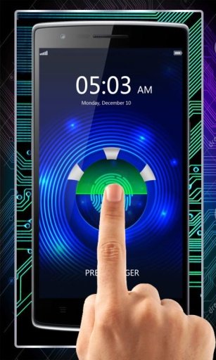 指纹锁屏模拟截图5