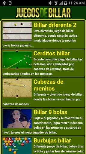 Juegos de billar para tablets截图1