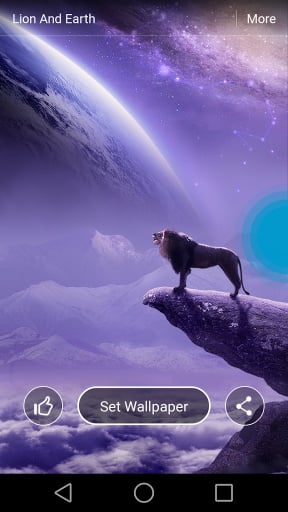 Lion and Earth Live Wallpaper截图3