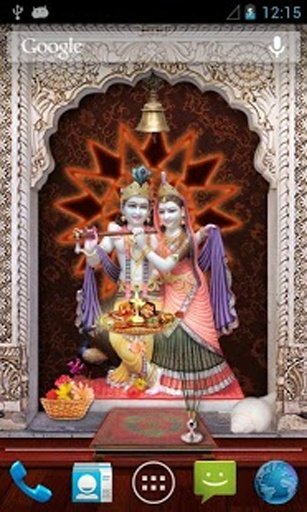 Radhe Krishna 3D Temple LWP截图1