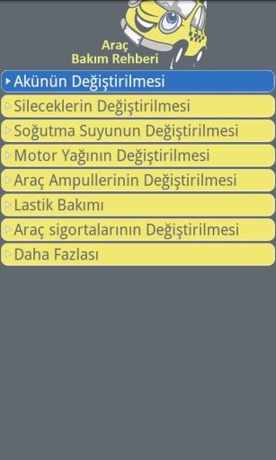 Ara&ccedil; Bakım Rehberi截图1