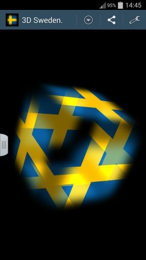 3D Sweden Cube Flag LWP截图1