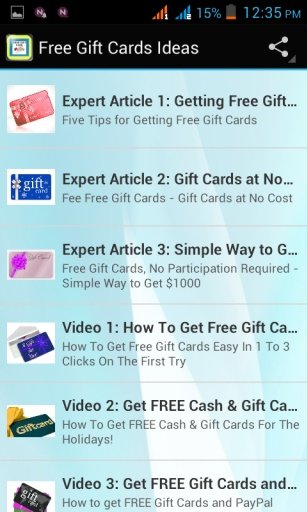 Free Gift Cards Ideas截图5