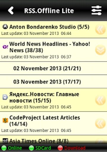RSS.Offline Lite截图8