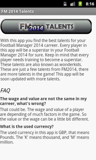 FM 2014 Talents截图4