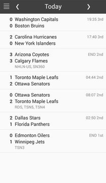 NHL Hockey Schedule截图