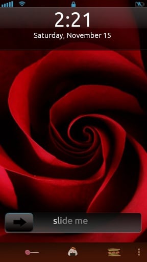 Red Rose Flower Locker Theme截图3