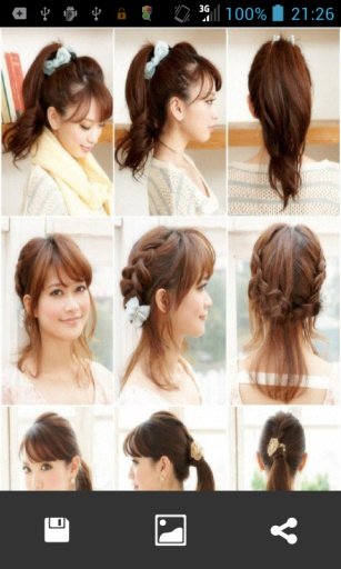 Hairstyle step illustrations截图1