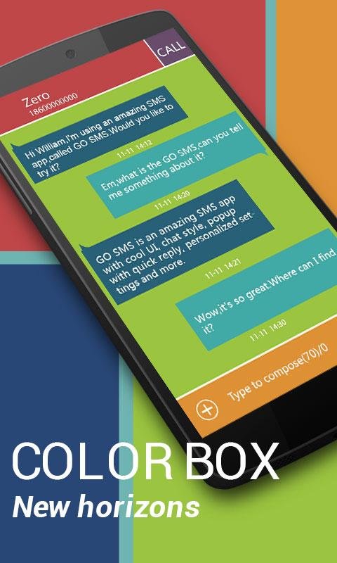 GO SMS PRO COLORBOX THEME EX截图4