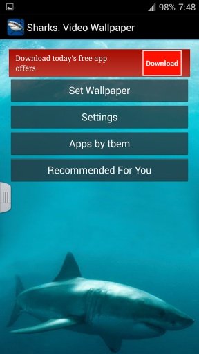 Sharks. Video Wallpaper截图2
