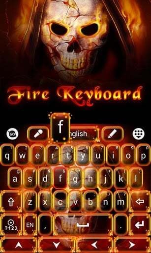 Fire Soul GO Keyboard Theme截图2