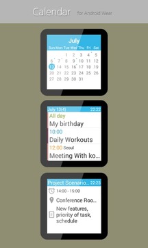 Calendar for Android Wear截图
