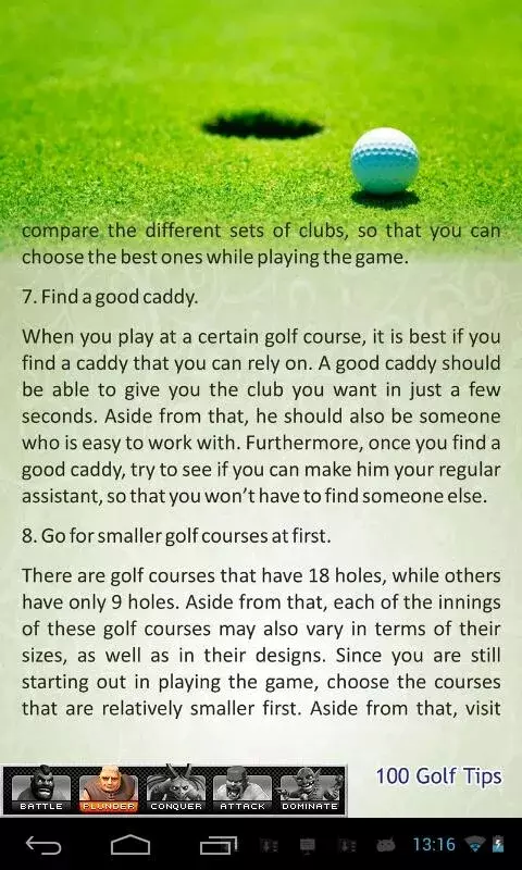 100 Golf Playing Tips截图5