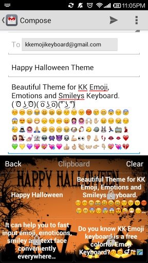 Happy Halloween Emoji Keyboard截图4