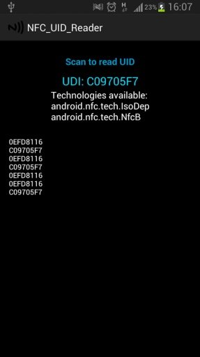 NFC card UID reader截图3
