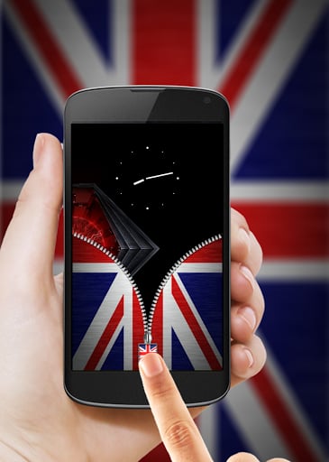 UK Flag Zipper Lock截图3