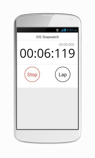 iOS的设计秒表免费截图2