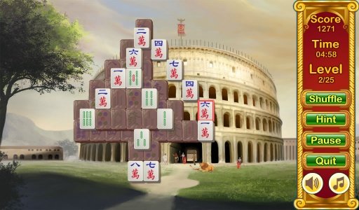 Ancient Rome Mahjong Free截图1