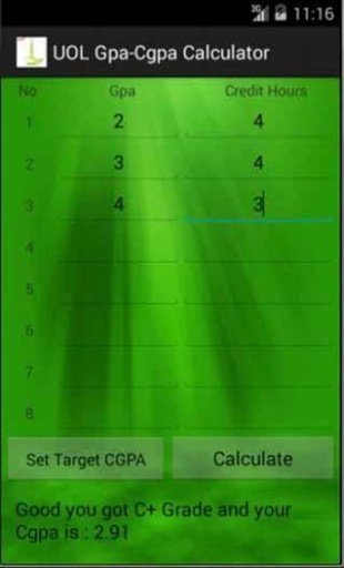 UOL Gpa-Cgpa Calculator Pro截图1